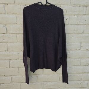 Michael Stars Oversized Bat Sleeve Crew Neck Sweater